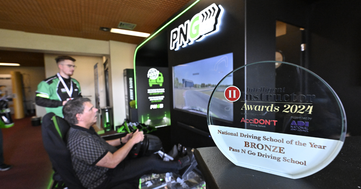 Award at 2025 Intelligent Instructor Awards stand