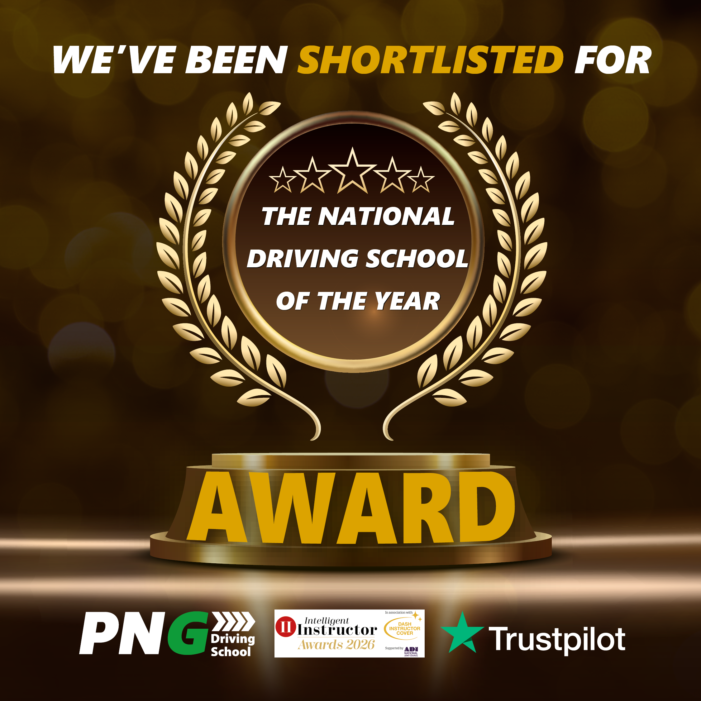 National Driving School award graphic