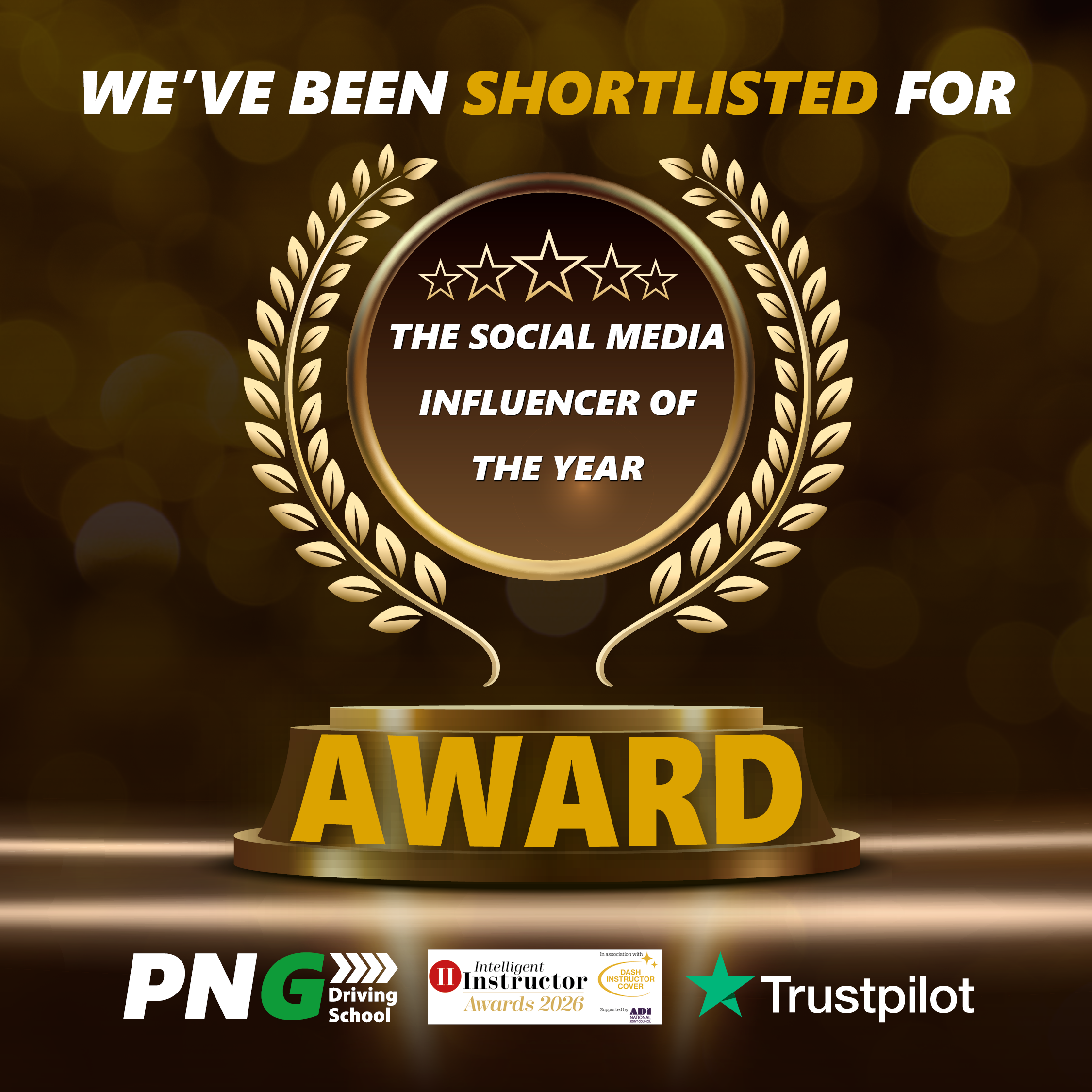 Social Media Influencer award graphic